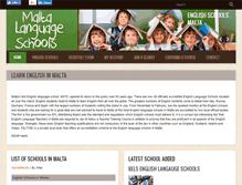 Tablet Screenshot of maltalanguageschool.com